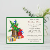 フェスティバルクリスマスパーティの招待状 招待状 (スタンド正面)