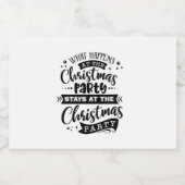 フェスティバルクリスマスパーティー約束 リキュールボトルラベル (シングルラベル)