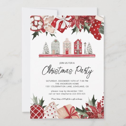 フェスティバルクリスマスパーティー 招待状 (正面)