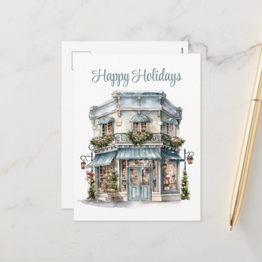 フェスティバルクリスマスビジネスホリデーショップ シーズンポストカード (正面/裏面インサイチュ)