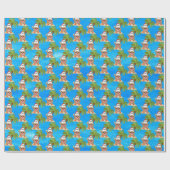 フェスティバルクリスマスビーチサンタパーティー ラッピングペーパー (フラット)