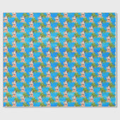 フェスティバルクリスマスビーチサンタパーティー ラッピングペーパー (フラット)