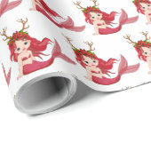 フェスティバルクリスマスビーチマーメイドタイルパーティー ラッピングペーパー (ロールコーナー)