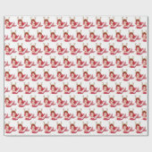 フェスティバルクリスマスビーチマーメイドタイルパーティー ラッピングペーパー (フラット)