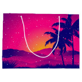 フェスティバルクリスマスビーチ雪秋 ラージペーパーバッグ (裏面)