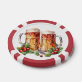 フェスティバルクリスマスビール無料ドリンクトランプのポーカーチップ ポーカーチップ (シングル)