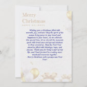 フェスティバルクリスマスファミリーフォトカード（ギフト付き） 招待状 (裏面)