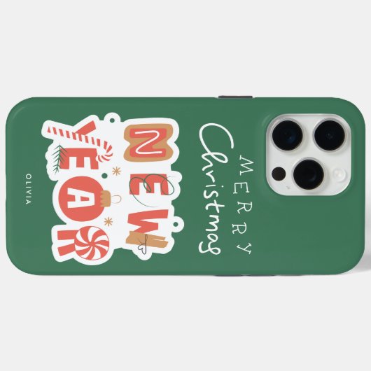 フェスティバルクリスマスフォンケースコレクション – Cozy Case-Mate iPhoneケース (裏面 (横))