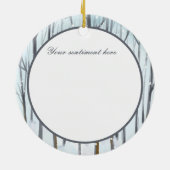 フェスティバルクリスマスフクロウ追加気持ち セラミックオーナメント (裏面)