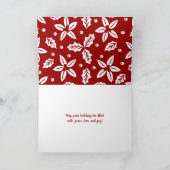 フェスティバルクリスマスフラワー シーズンカード (内部)