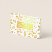 フェスティバルクリスマスフラワー 箔カード (正面)