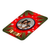 フェスティバルクリスマスフレーム（松の枝あり） マグネット (左側)