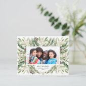 フェスティバルクリスマスフローラホリデーポストカード ポストカード (スタンド正面)