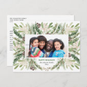 フェスティバルクリスマスフローラホリデーポストカード ポストカード (正面/裏面)