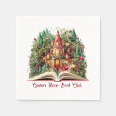 フェスティバルクリスマスブッククラブ スタンダードカクテルナプキン (正面)