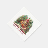 フェスティバルクリスマスブッククラブ スタンダードカクテルナプキン (角)