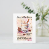 フェスティバルクリスマスブランディミルクパンチレシピ シーズンポストカード (スタンド正面)