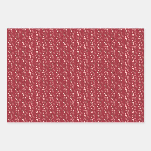 フェスティバルクリスマスブロージホリデーギフト ラッピングペーパーシート (正面3)