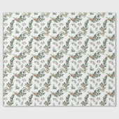 フェスティバルクリスマスブロージュウォーター色スタイルホリデイ ラッピングペーパー (フラット)