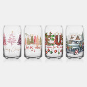 フェスティバルクリスマスプリント缶グラス ガラス缶 (裏面)