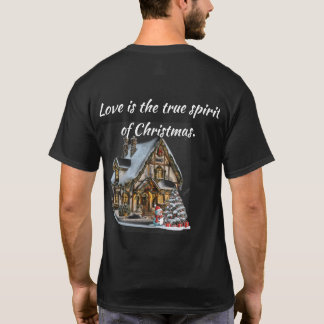 フェスティバルクリスマスプリントTシャツ – 休日応援 Tシャツ