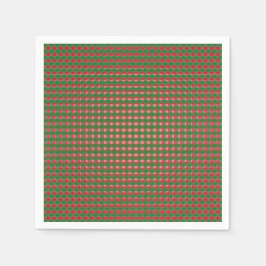 フェスティバルクリスマスプレイド スタンダードカクテルナプキン