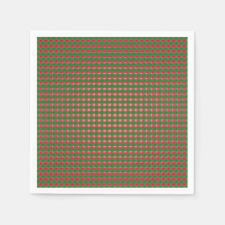 フェスティバルクリスマスプレイド スタンダードカクテルナプキン