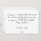 フェスティバルクリスマスプレゼントのグリーティングカード シーズンカード (裏面)