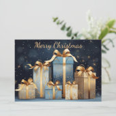 フェスティバルクリスマスプレゼントのグリーティングカード シーズンカード (スタンド正面)