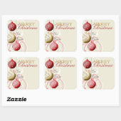 フェスティバルクリスマスプレゼントラベルシール スクエアシール (シート)