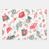 フェスティバルクリスマスプレゼント包装紙シート ラッピングペーパーシート (正面3)