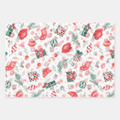 フェスティバルクリスマスプレゼント包装紙シート ラッピングペーパーシート (正面2)