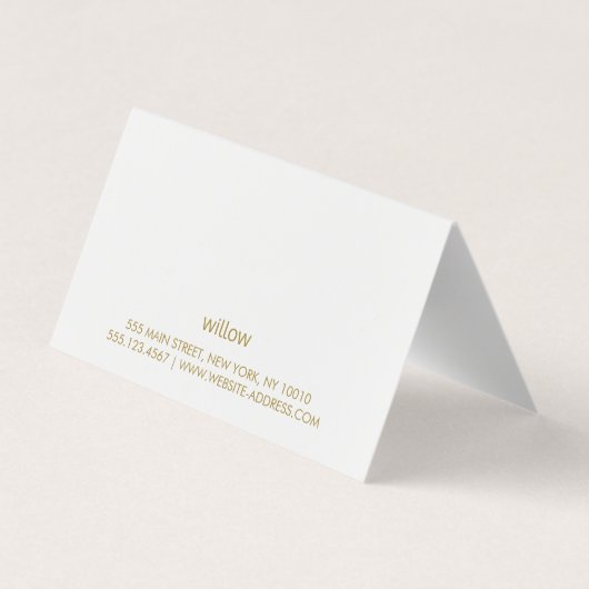 フェスティバルクリスマスプレゼント証明書カード 名刺 (裏面)