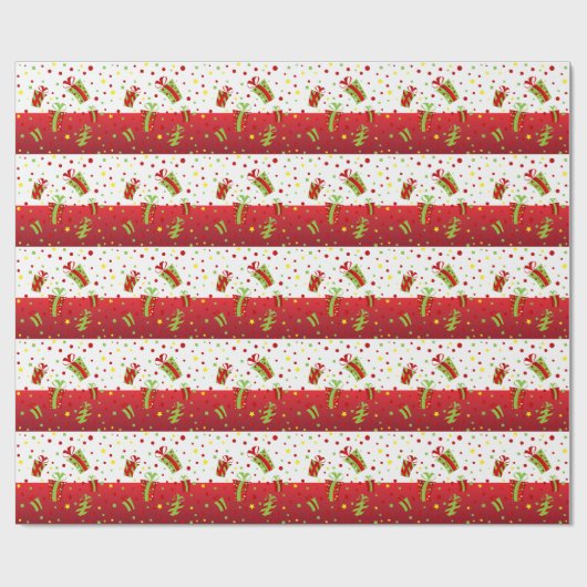 フェスティバルクリスマスプレゼント ラッピングペーパー (フラット)