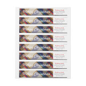 フェスティバルクリスマスプレッドスキニーラベル ラップアラウンドラベル (シート)