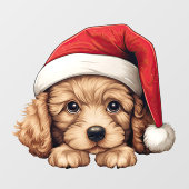 フェスティバルクリスマスプードルウィンドウ ウィンドウサイン (シート)