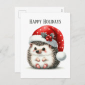 フェスティバルクリスマスヘッジホッグ追加メッセージ シーズンポストカード (正面/裏面)