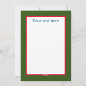 フェスティバルクリスマスベアの追加メッセージ シーズンカード (裏面)