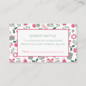 フェスティバルクリスマスベビーシャワーおむつラッフル エンクロージャーカード (正面)