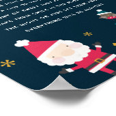 フェスティバルクリスマスベビーシャワーレイトナイトオムツ ポスター (角)