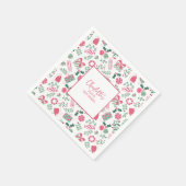 フェスティバルクリスマスベビーシャワー スタンダードカクテルナプキン (角)