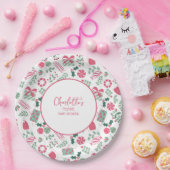 フェスティバルクリスマスベビーシャワー ペーパープレート (パーティー)