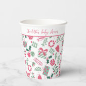 フェスティバルクリスマスベビーシャワー 紙コップ (裏面)