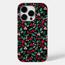 フェスティバルクリスマスベリーデライトシームレスパターン Case-Mate iPhone 14 PROケース