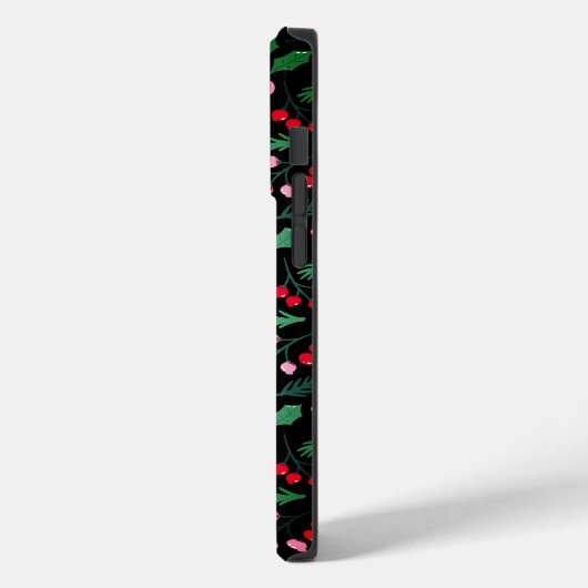 フェスティバルクリスマスベリーデライトシームレスパターン Case-Mate iPhoneケース (裏面 / 左)