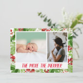 フェスティバルクリスマスベリー | 出産発表写真 シーズンカード (スタンド正面)