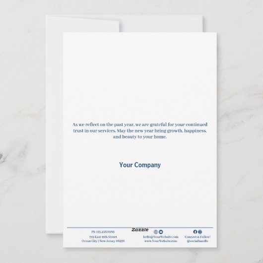 フェスティバルクリスマスベル&ベイ離れズビジネス シーズンカード (裏面)