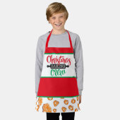 フェスティバルクリスマスベーキングクルーの子供 エプロン (着用した状態)