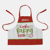 フェスティバルクリスマスベーキングクルー名の追加 エプロン (正面)