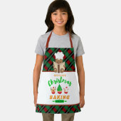 フェスティバルクリスマスベーキングジンジャーブレッドクルーの子供 エプロン (インサイチュ)